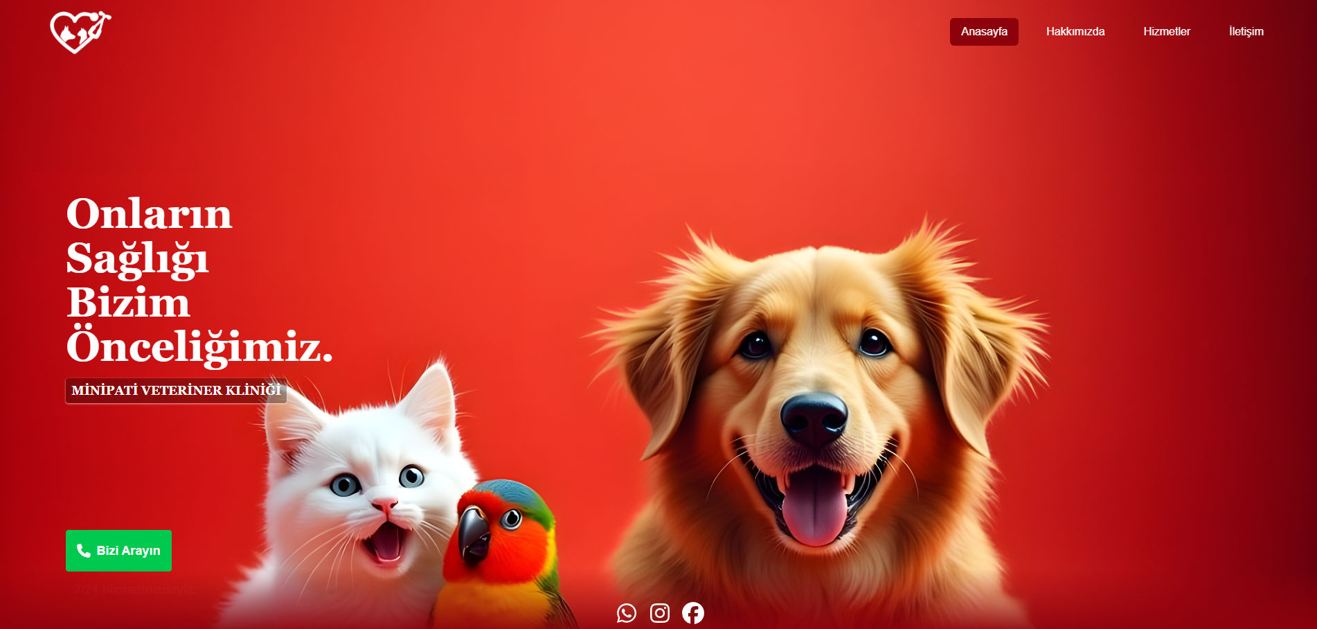 Minipati Veteriner - Desktop