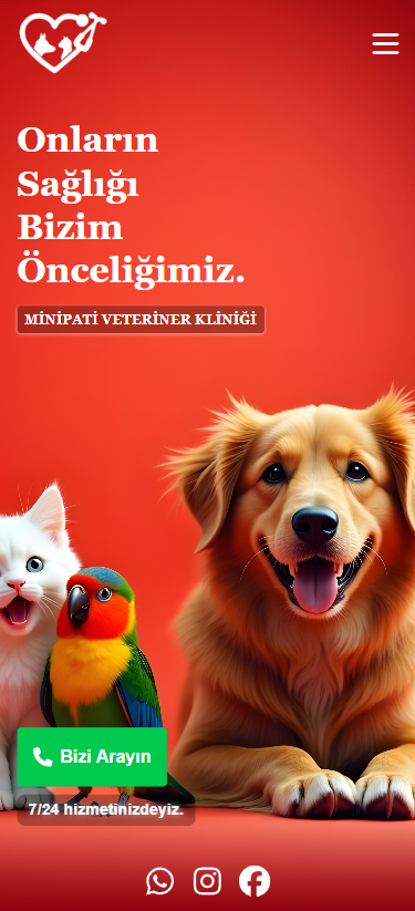 Minipati Veteriner - Mobile